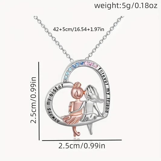 Fairy styles princess heart shape necklace