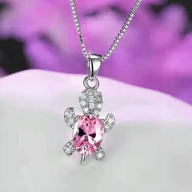 Cute turtle alloy necklace