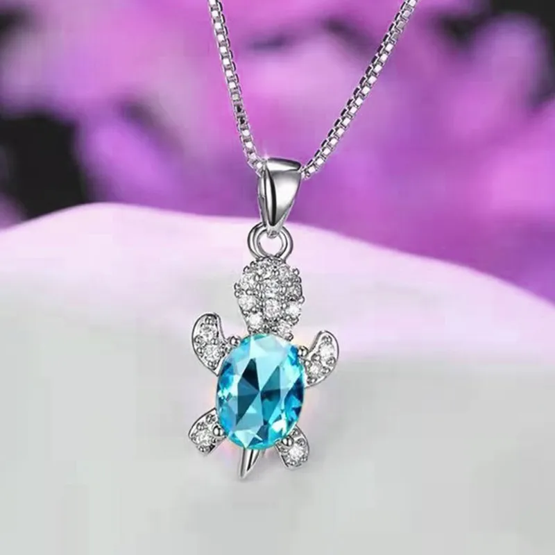 Cute turtle alloy necklace