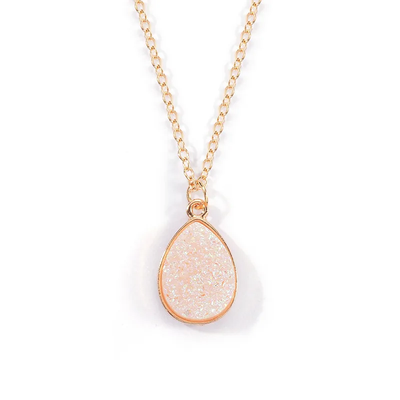 droplets alloy resin pendent nacklace