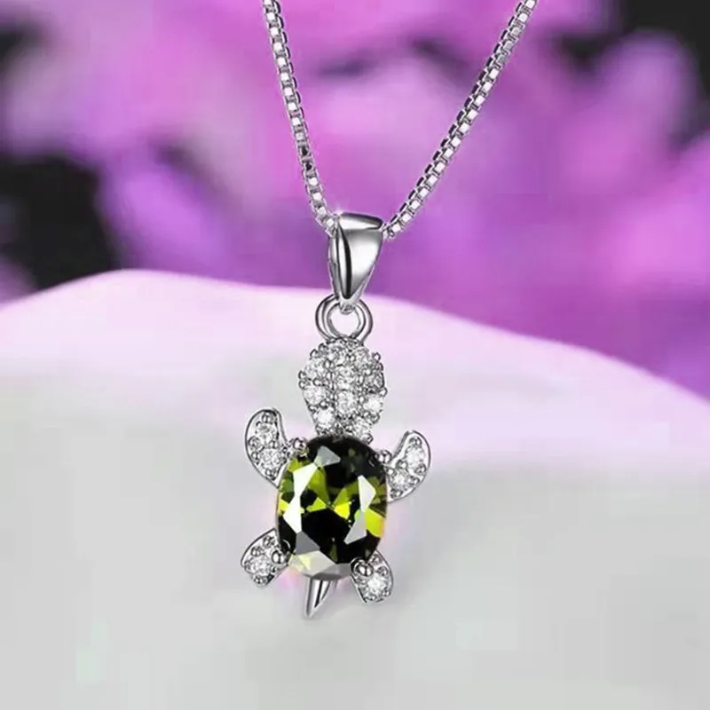 Cute turtle alloy necklace