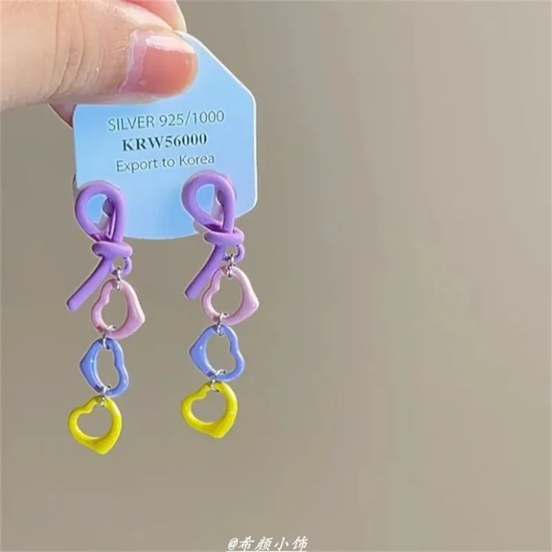 Colorful Heart Earring