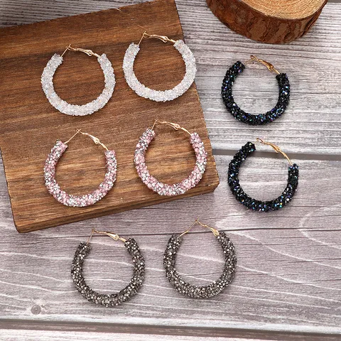 Style modern style classic style circle resin hoop earring